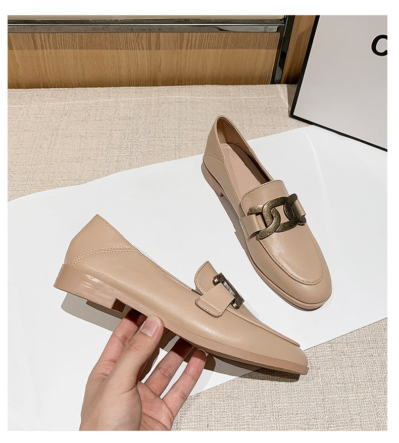 Women's Leather Loafers With A New British Style
