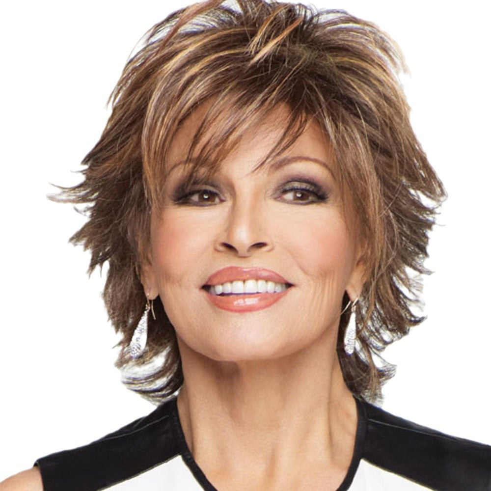 Fashionable Fluffy High-Temperature Fiber Short Curly Wig Cap