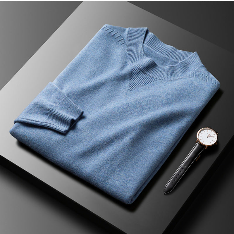 Business Casual Neckline Pattern Fashion Sweater Male
