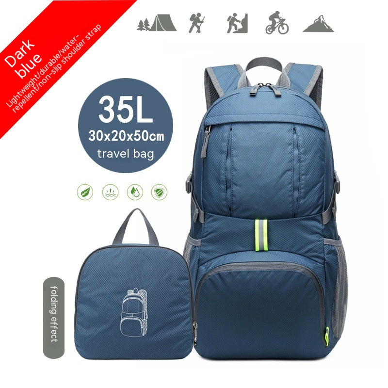 Lightweight Printed Nylon Folding Mountaineering Riding Backpack