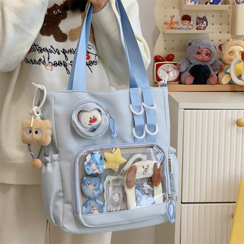 Women's Transparent Solid Color Single-shoulder Bag