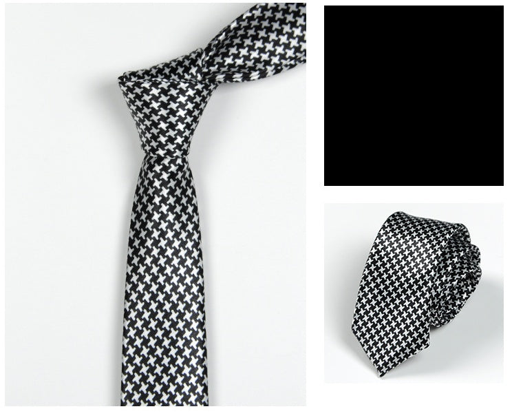 Polyester Knitted Striped Tie Women Matching Shirt