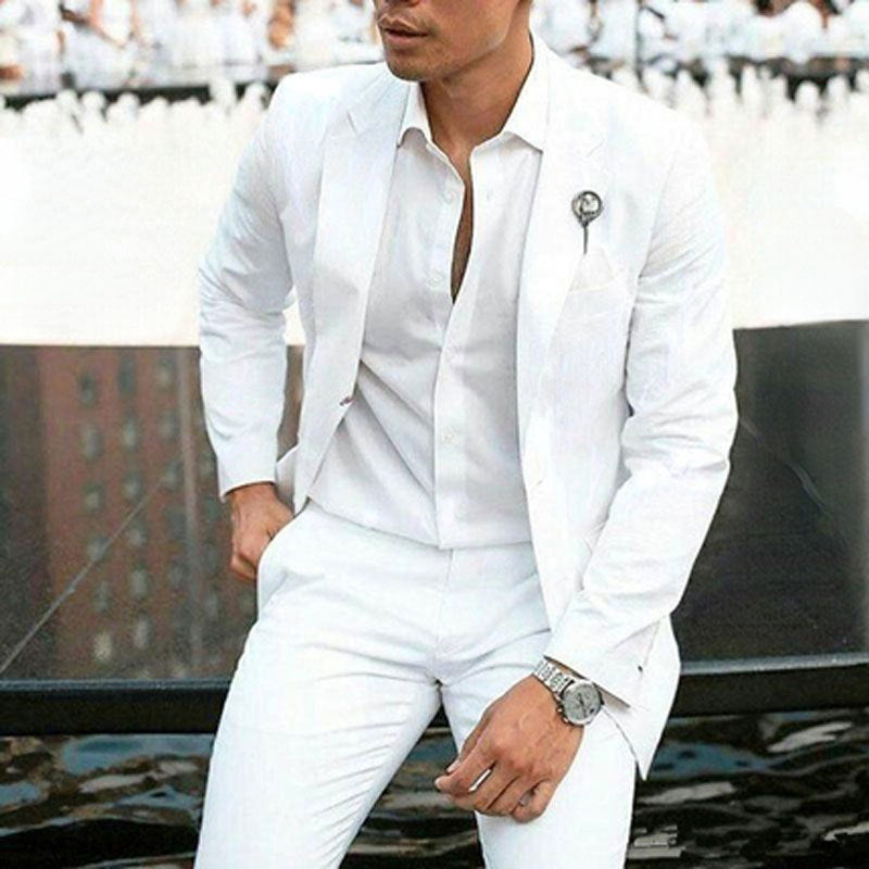 Men's Suit Suit Two-piece Groomsman Clothing