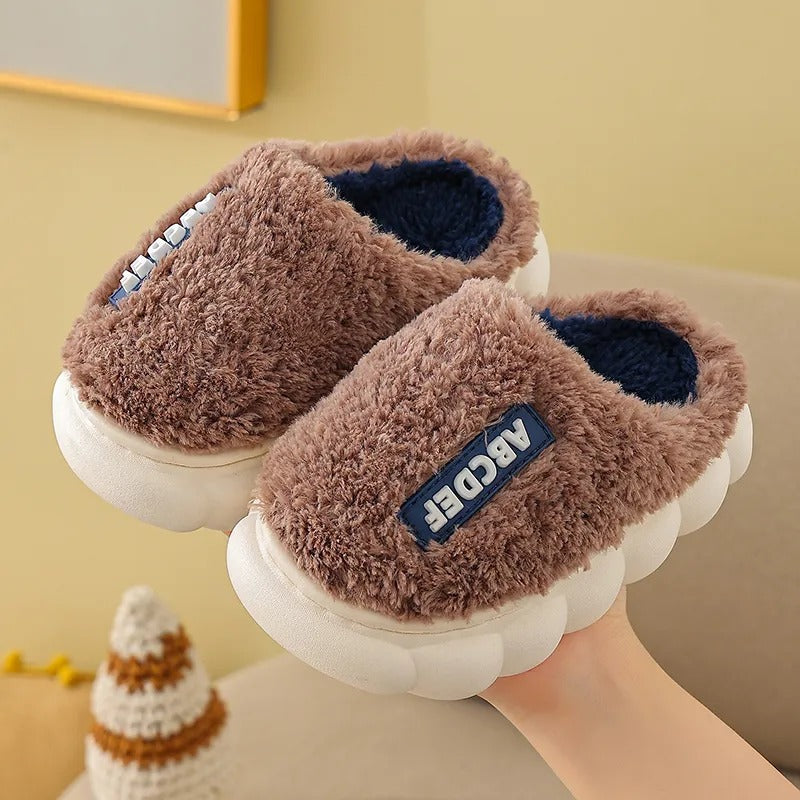 Children's Cotton Slippers With Simple Soft Sole