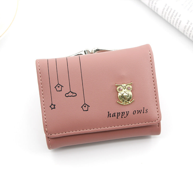 Korean Women's Leather Wallet Large Cash Photo Bits