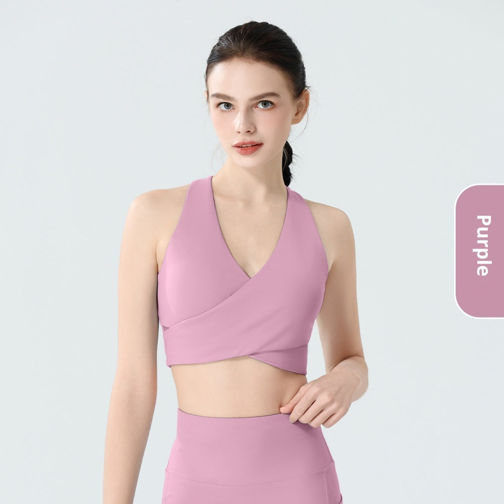 Shock-Resistant Push-Up Yoga Sports Bra Top For Fitness