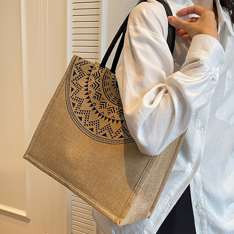 New Ethnic-style Fashionable Mom Bag College Students Tote For Class