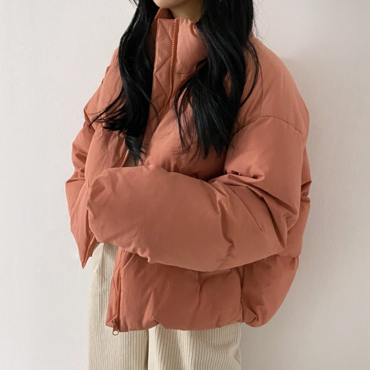 Women's Lazy Casual Loose Hand Stuffed Cotton Warm Padded Clothes