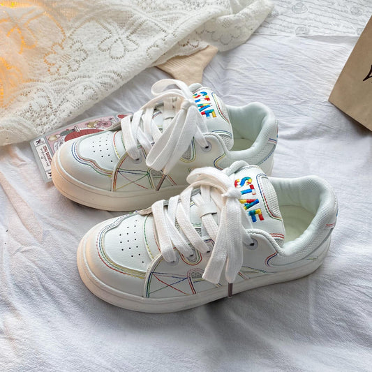Student Casual Niche Retro Bread Shoes Female