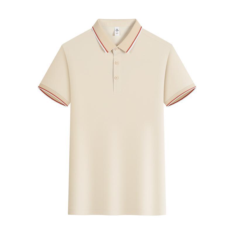 Summer Ice Silk Lapel Short Sleeve Polo Shirt
