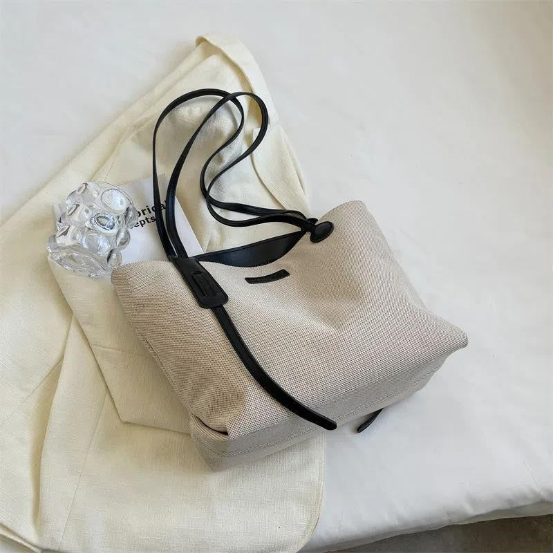 Versatile Canvas Bag Commuting One Shoulder Simplicity