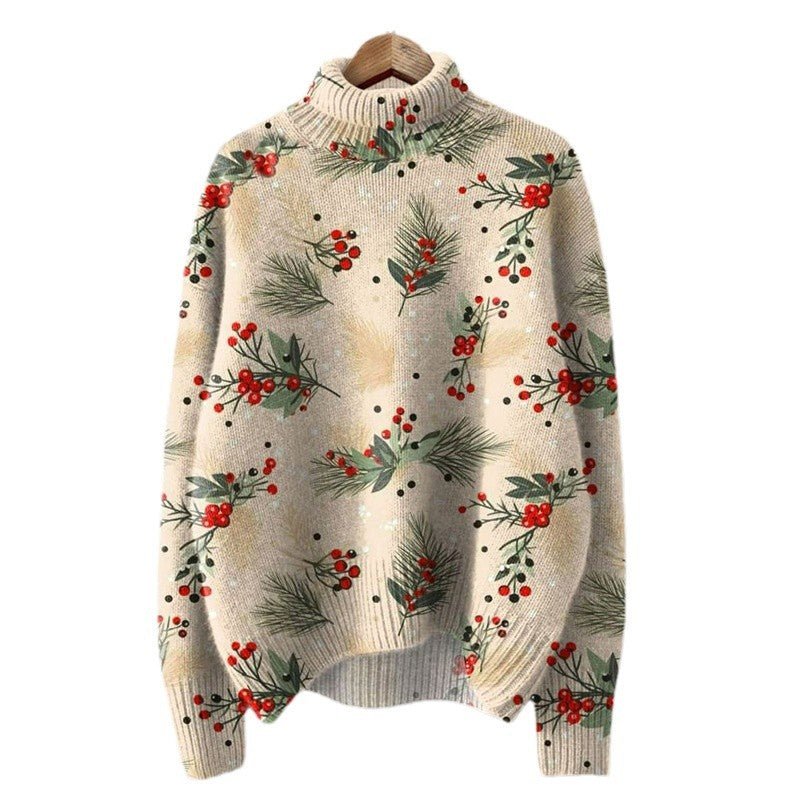 Turtleneck Winter Sweater Casual Daily Female