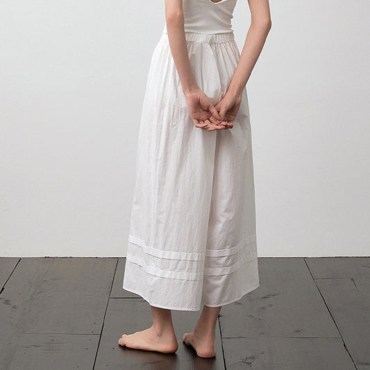 Casual Solid Color Niche Design Straight-leg Pants