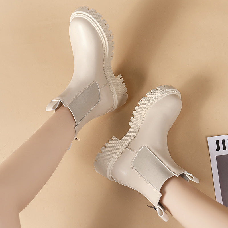 Summer Thin Platform Smoke Pipe Boots Martin