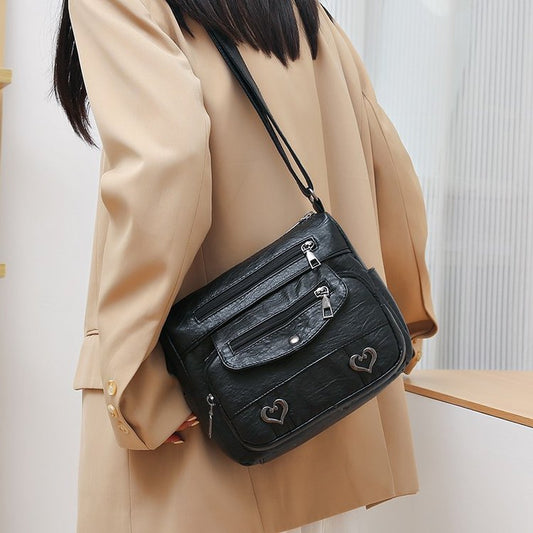 Women's Fashion Vintage Soft Leather Shoulder Bag