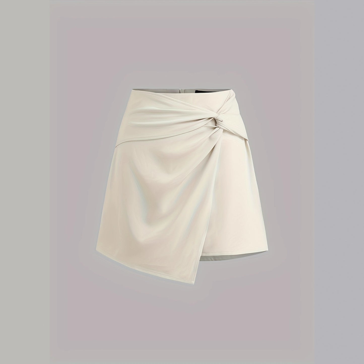 Ny Stilfuld Elegant og Alsidig Damenederdel Med et Råt Asymmetrisk Design
