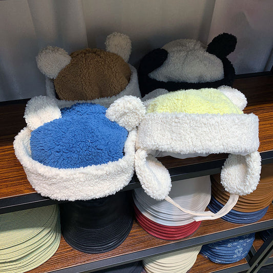 Women's Autumn Winter Furry Warm Lei Feng Hat