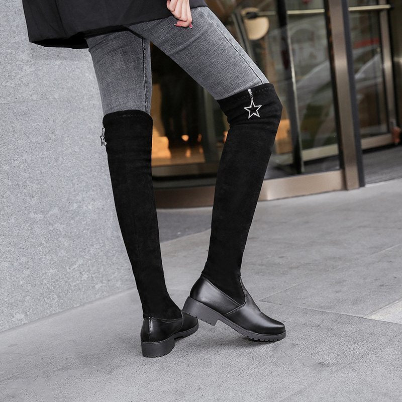Ladies Fashion Casual Platform Heel Boots