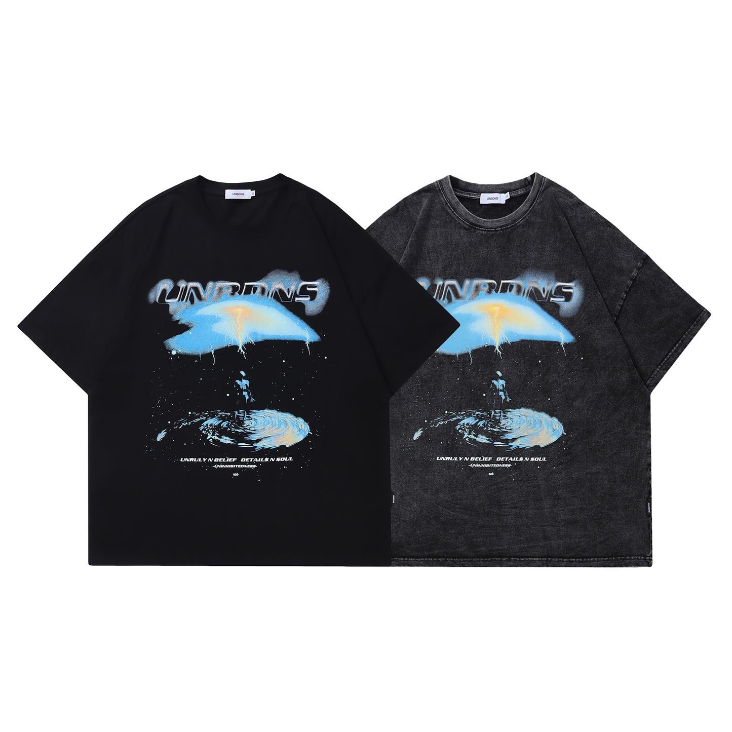 Amerikansk streetwear-mærke, slidt kortærmet T-shirt