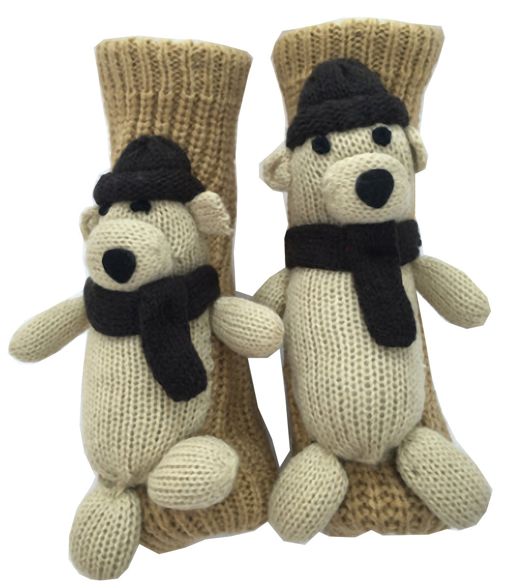Women's Fashion 3D Cartoon Woolen Yarn Socks