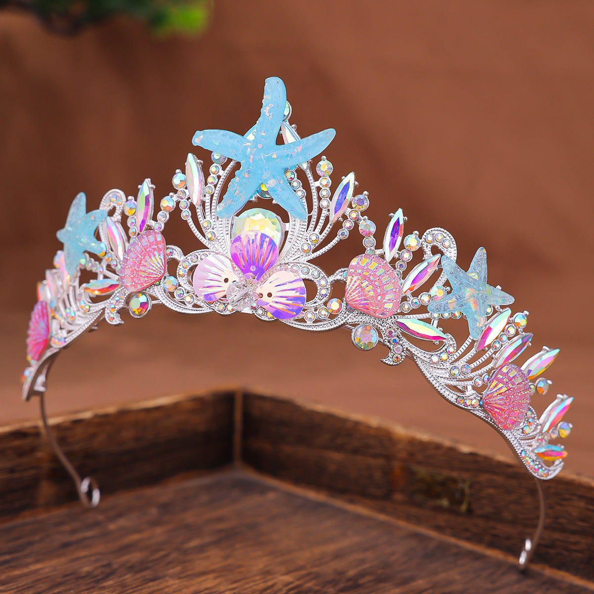 Flower Crown Starfish Seashell Royal Crown Headpiece