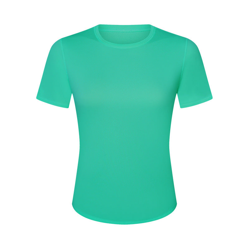Comfortable Nude Feel Slim Fit Slimming Yoga Running Sports Quick-drying T-shirt