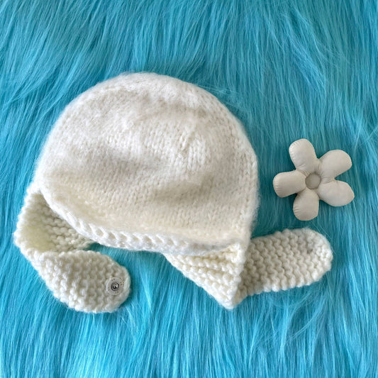 Ins Handmade Cute Wool Hat Children's Ear Protection