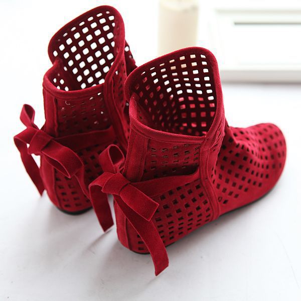 Inner Height Girls Summer Roman Sandals Back Lace-up Shoes