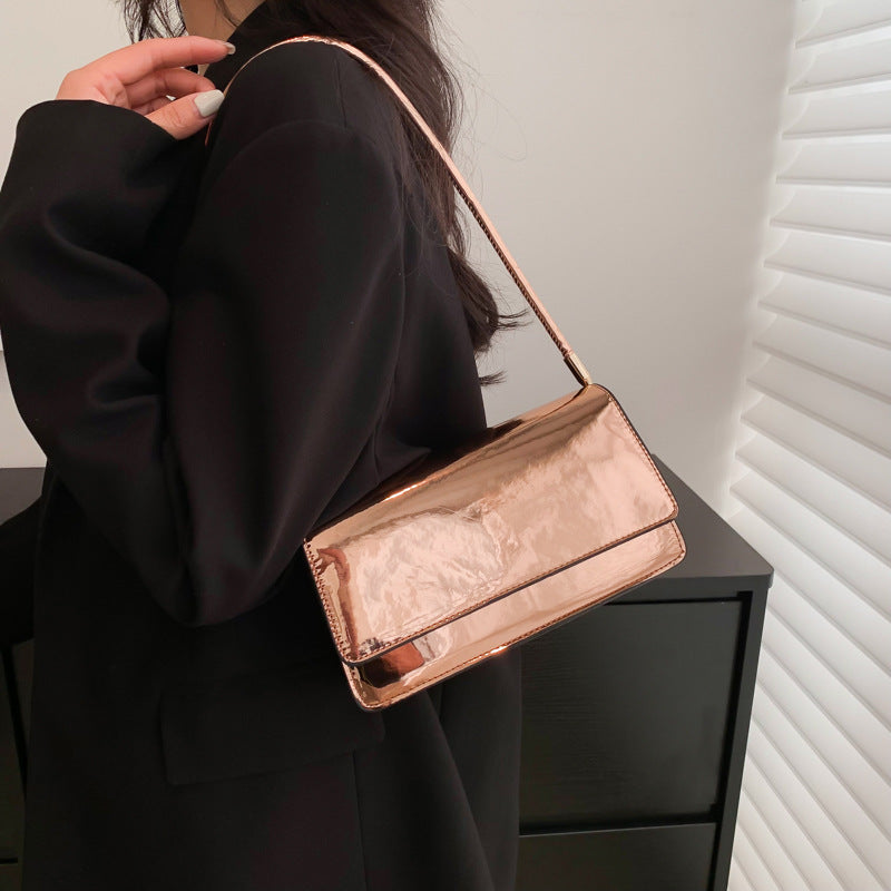Fashion Laser Pure Color All-matching One Shoulder Underarm Bag
