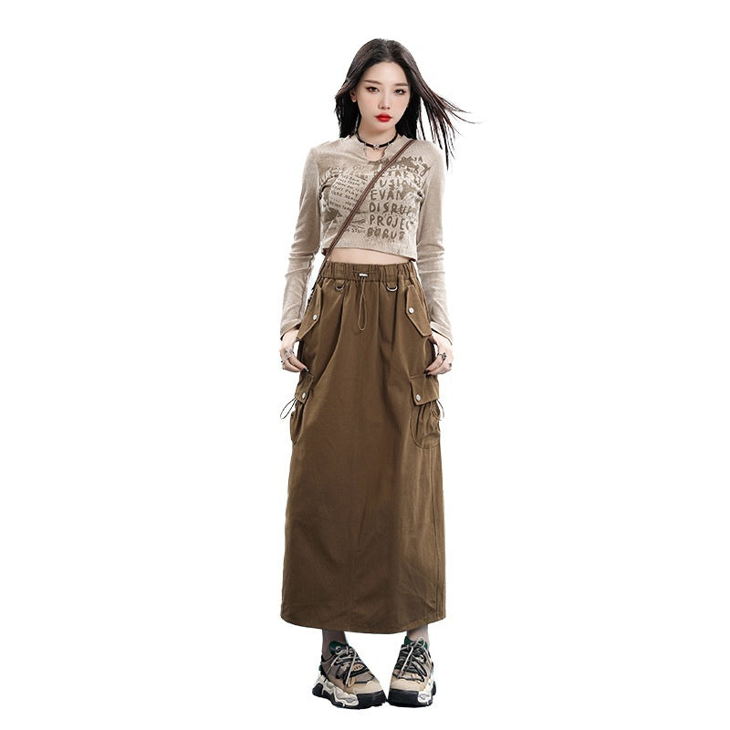 Women's American-style Retro Denim Skirt