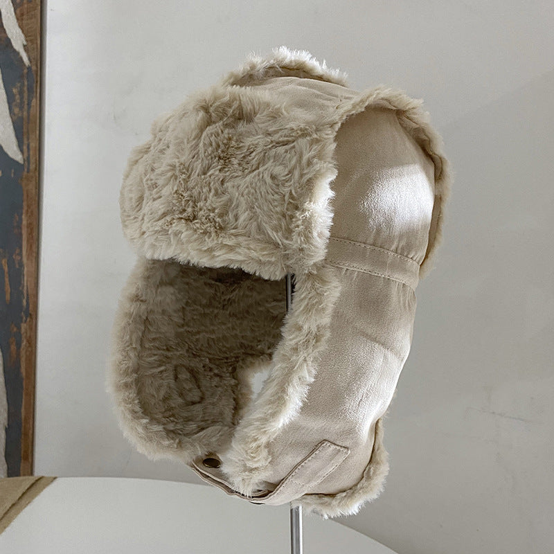Warm Earmuffs Suede Retro Wear Windproof On Both Sides