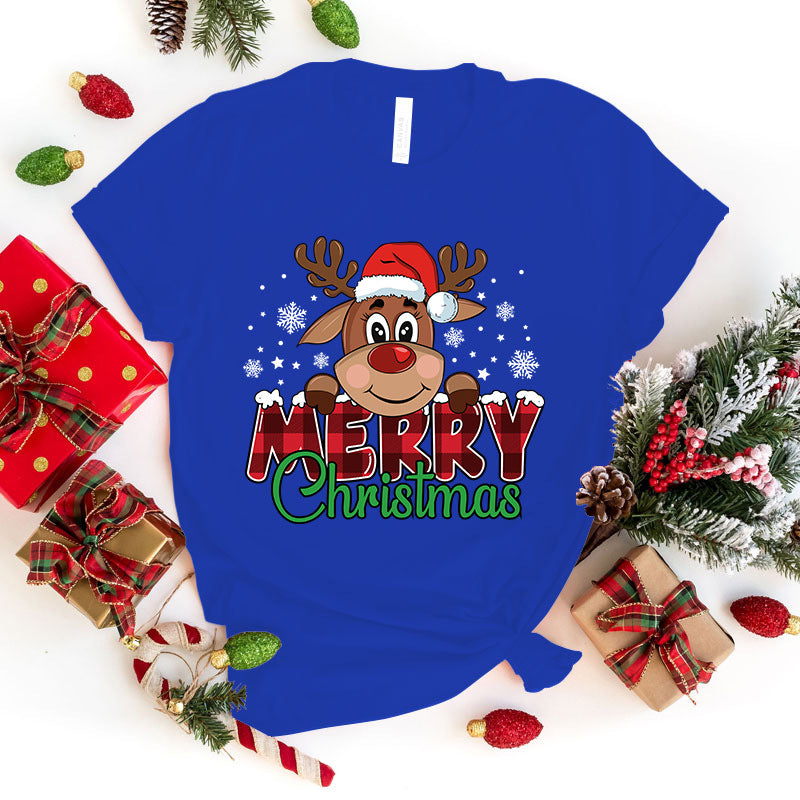 Sød Glædelig Jul trykt T-shirt
