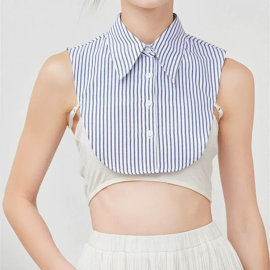 Detachable Collar Versatile Shirt With Separate Collar Trim Faux Collar Autumn Winter Fashion Versatile