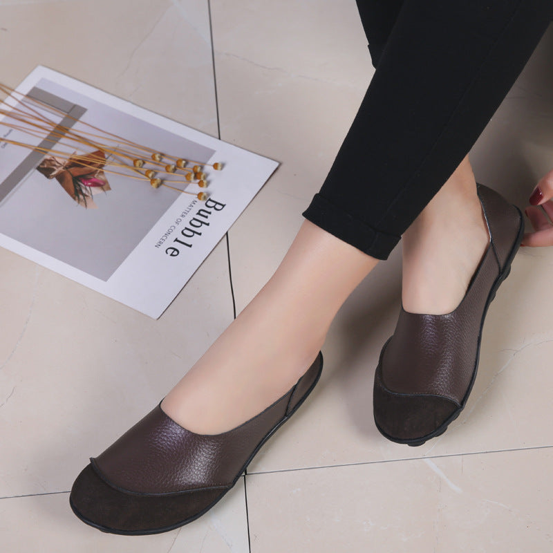 Womens Springsummer Loafers In Korean Casual Style