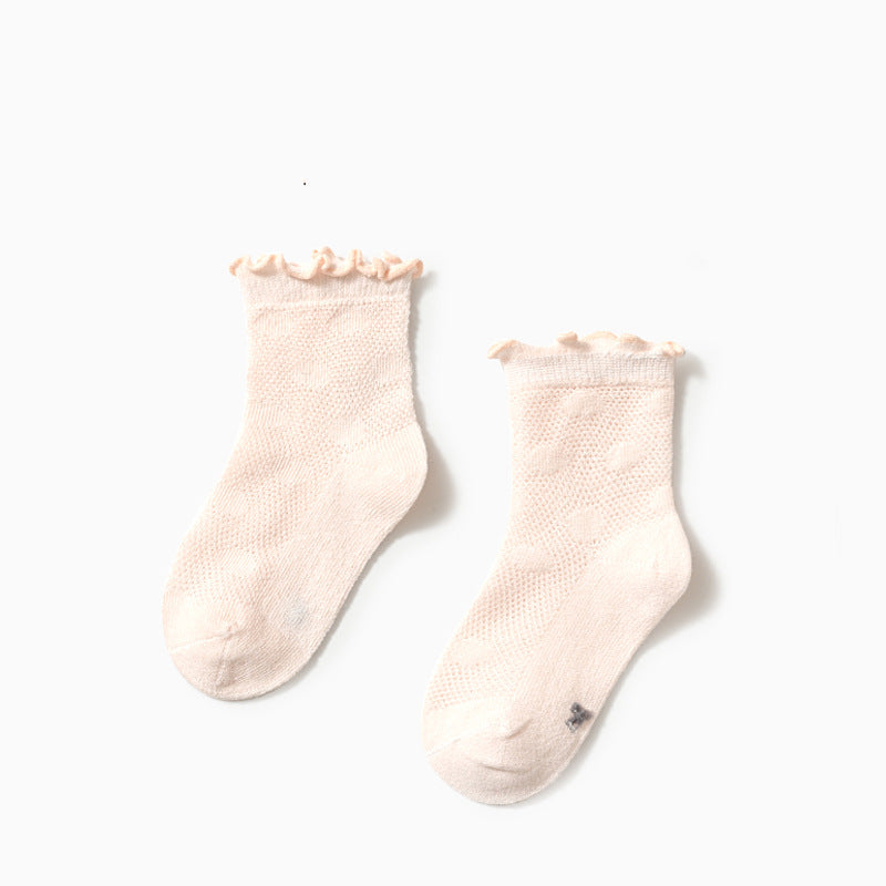 Summer Thin Spring And Summer Mid-tube Loose-mouth Baby Children's Socks