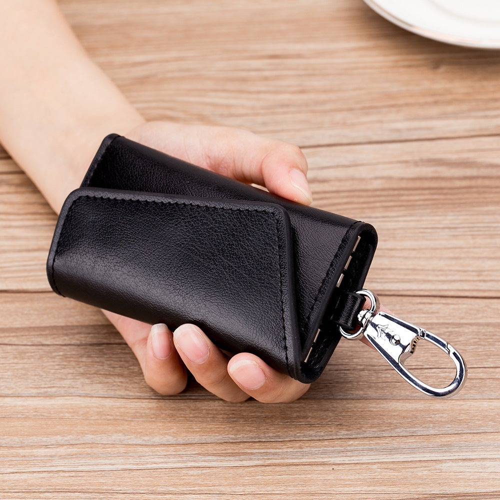 Fashionable Multifunctional Car Key Case Men's Leather