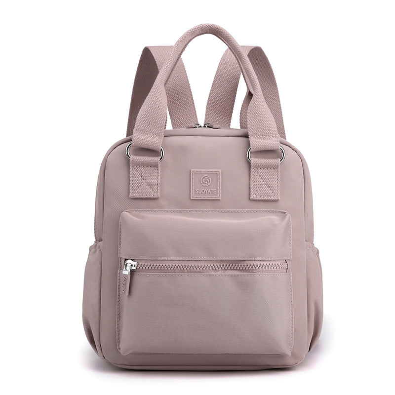 Solid Color Backpack Female New Fashion