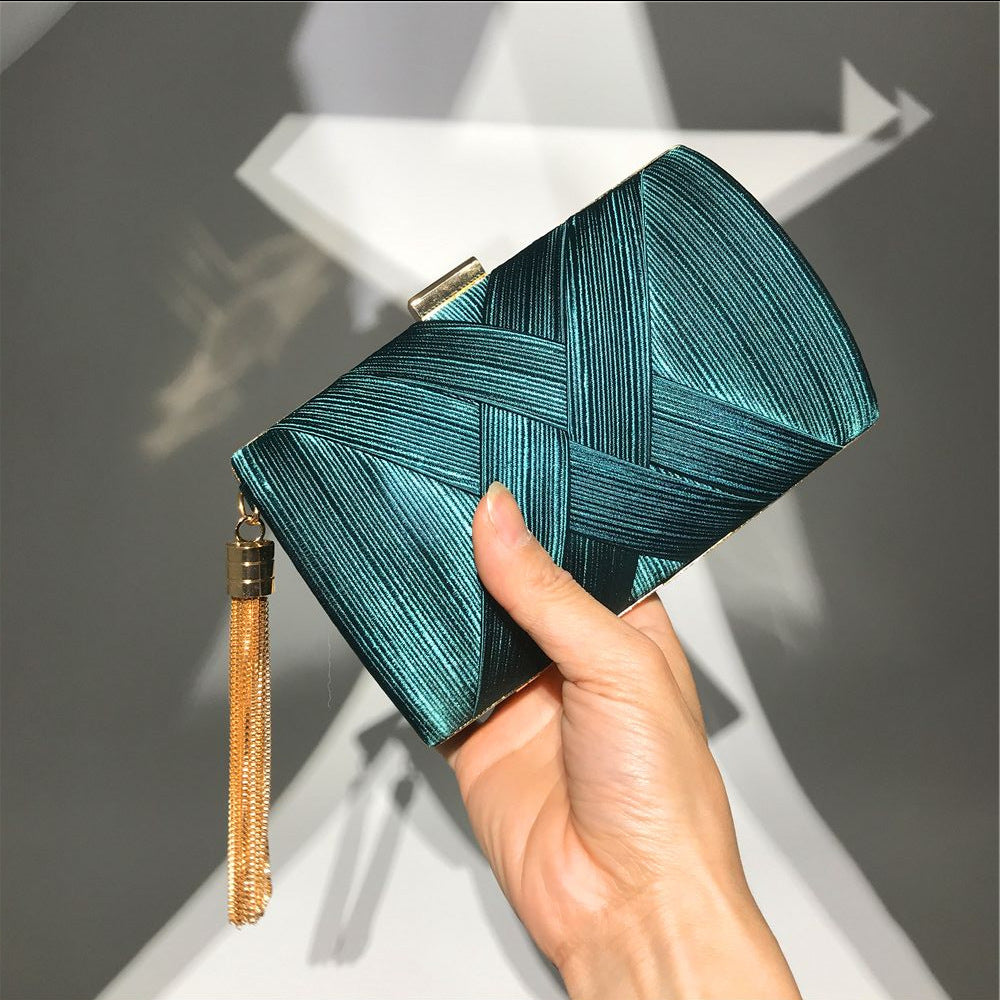 Aftenselskab Satin Mode Kvast Clutch