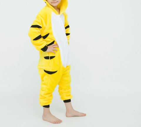 Flannel Cartoon One Piece Animal Pajamas
