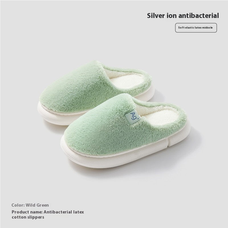 Indoor Odor Proof Plush Slippers With Anti Slip Properties