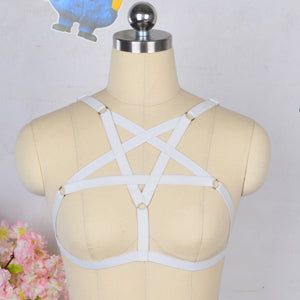 Elastic harness body chain, five-pointed star binding belt