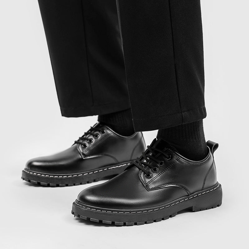 Mens Casual Waterproof Dr Martens-style Low-top Boots