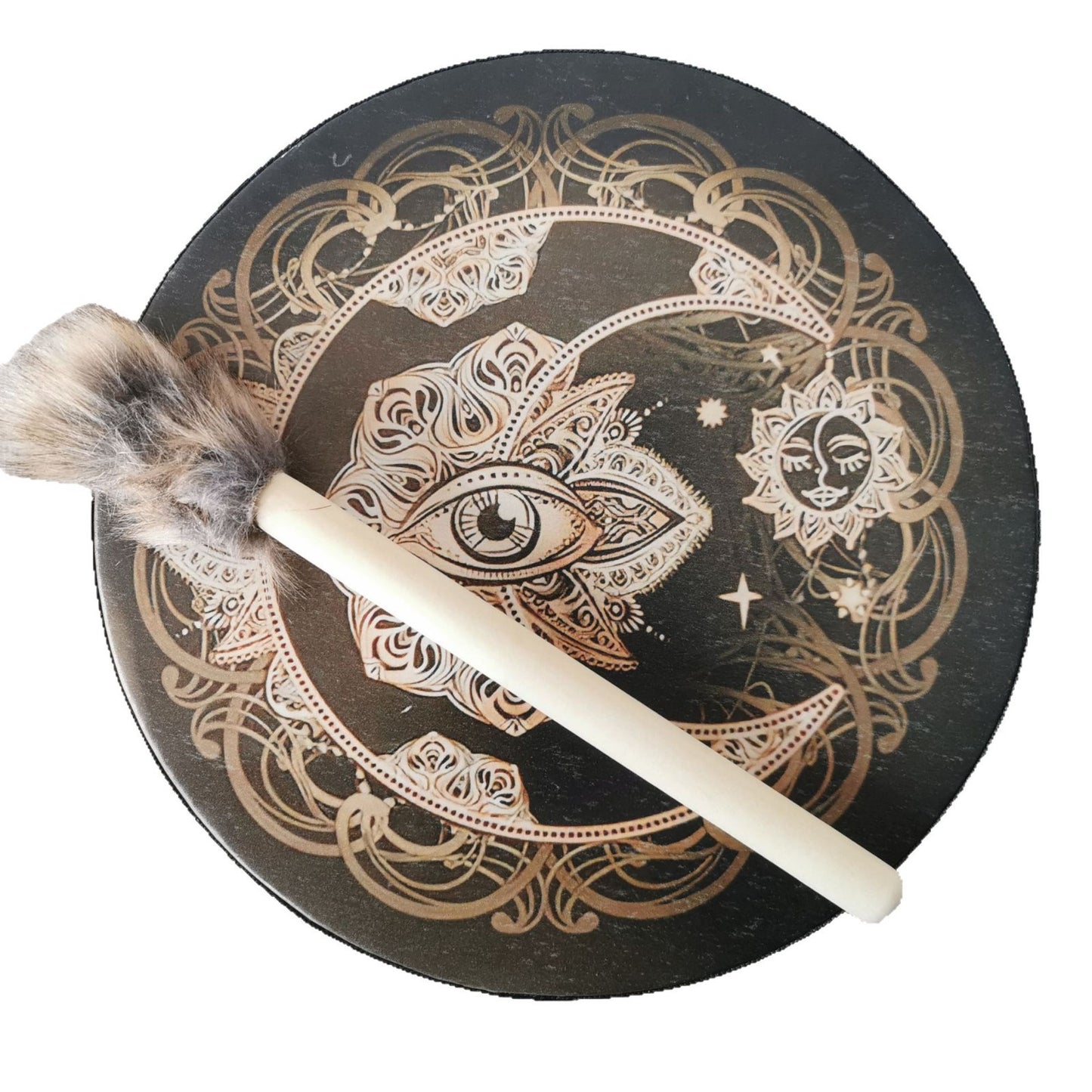 Tree Of Life Flower Ring Drum Surface Open You Drum