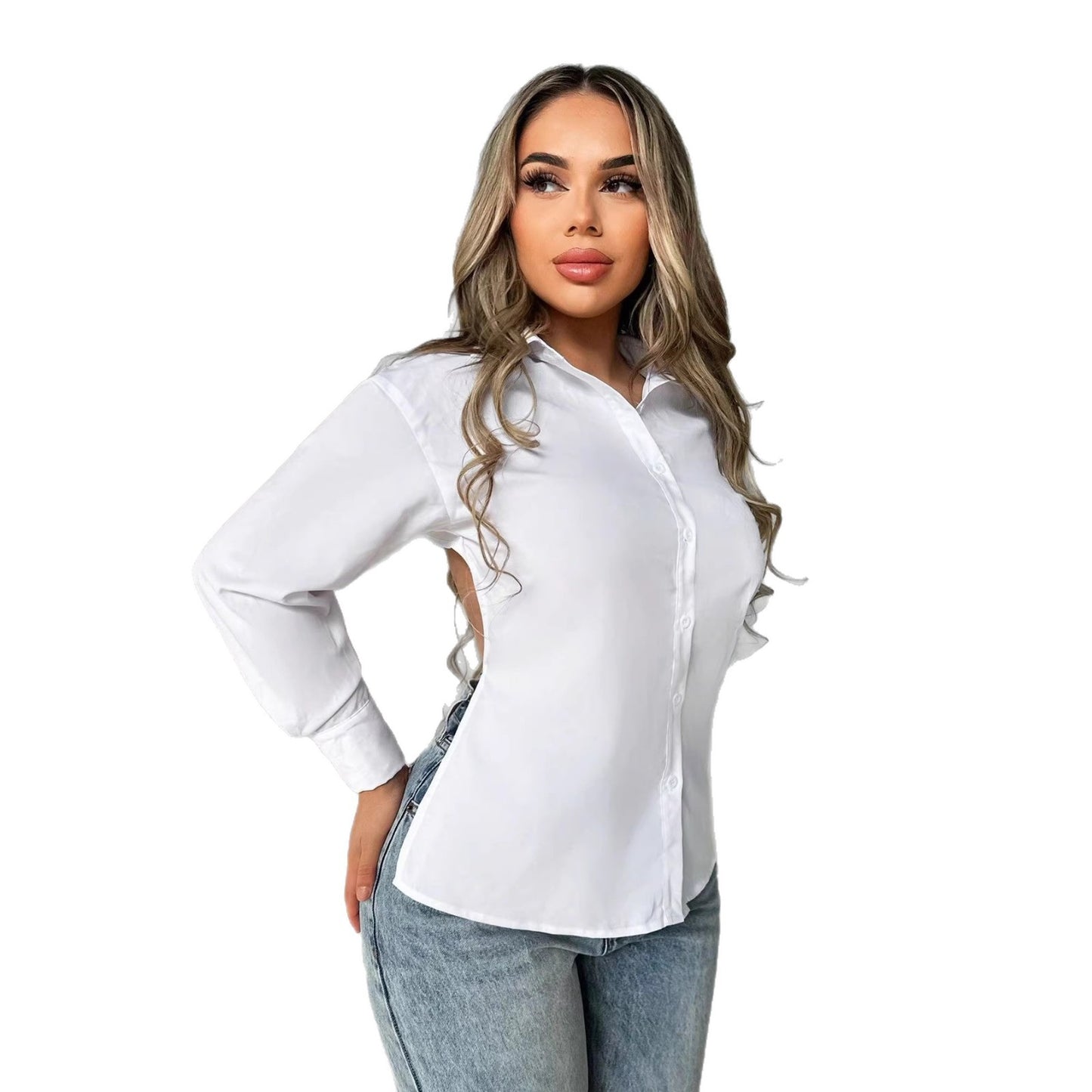 Solid-color Single-breasted Cardigan With A Relaxed Fit