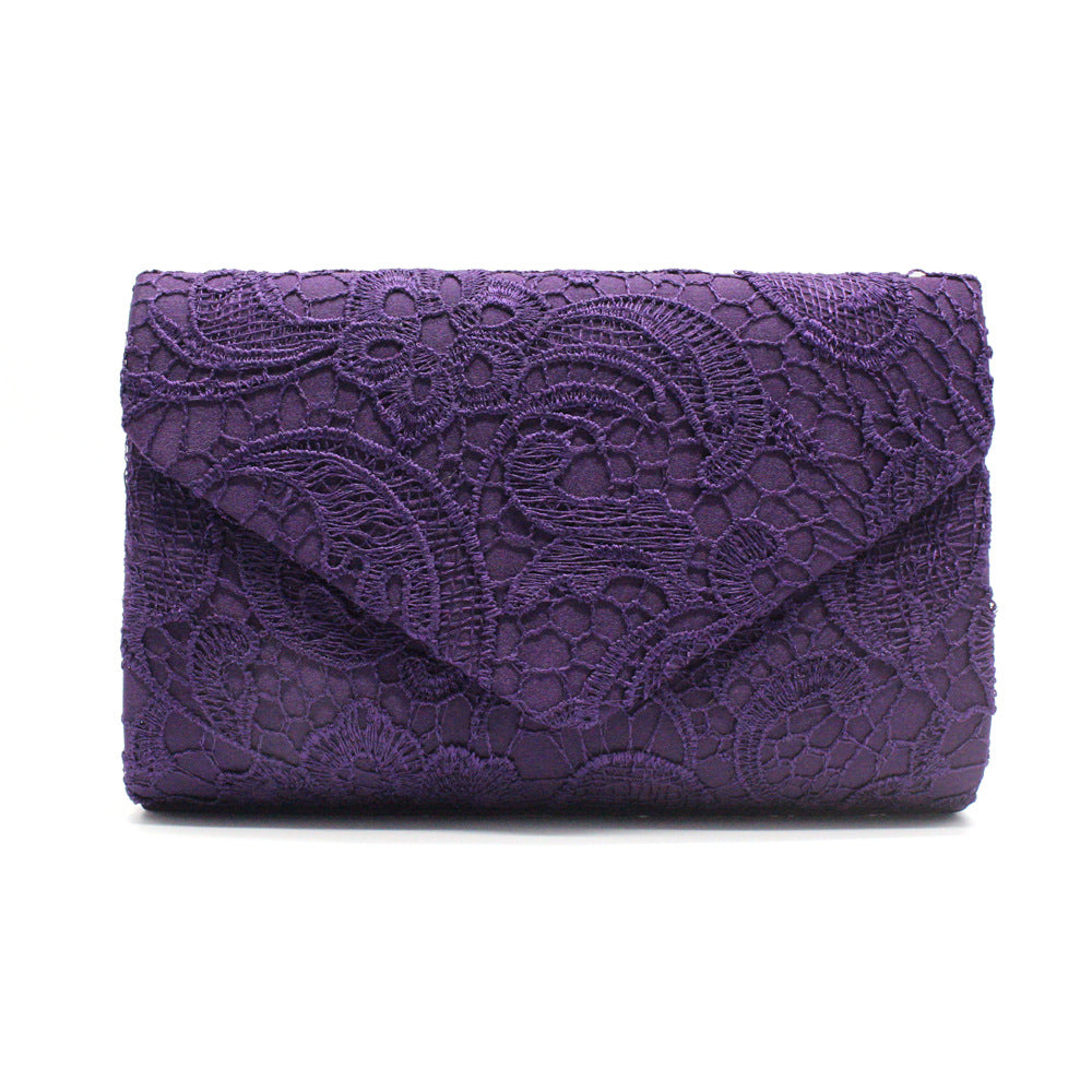 Convenient, Beautiful And Fashionable Lace Dinner Bag With Cover