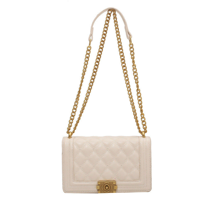 Ny Tide Hundredvis af Cross-body Rombus Kæde Mode Skuldertaske Lille Firkantet Taske