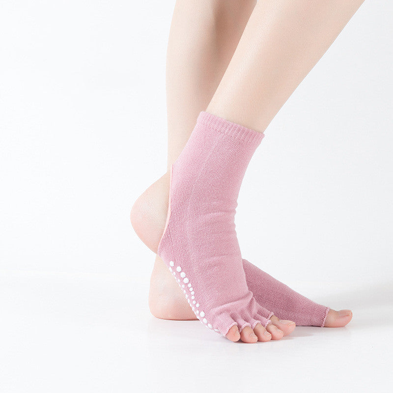 Women's Mid-tube Five-finger Split-finger Yoga Socks