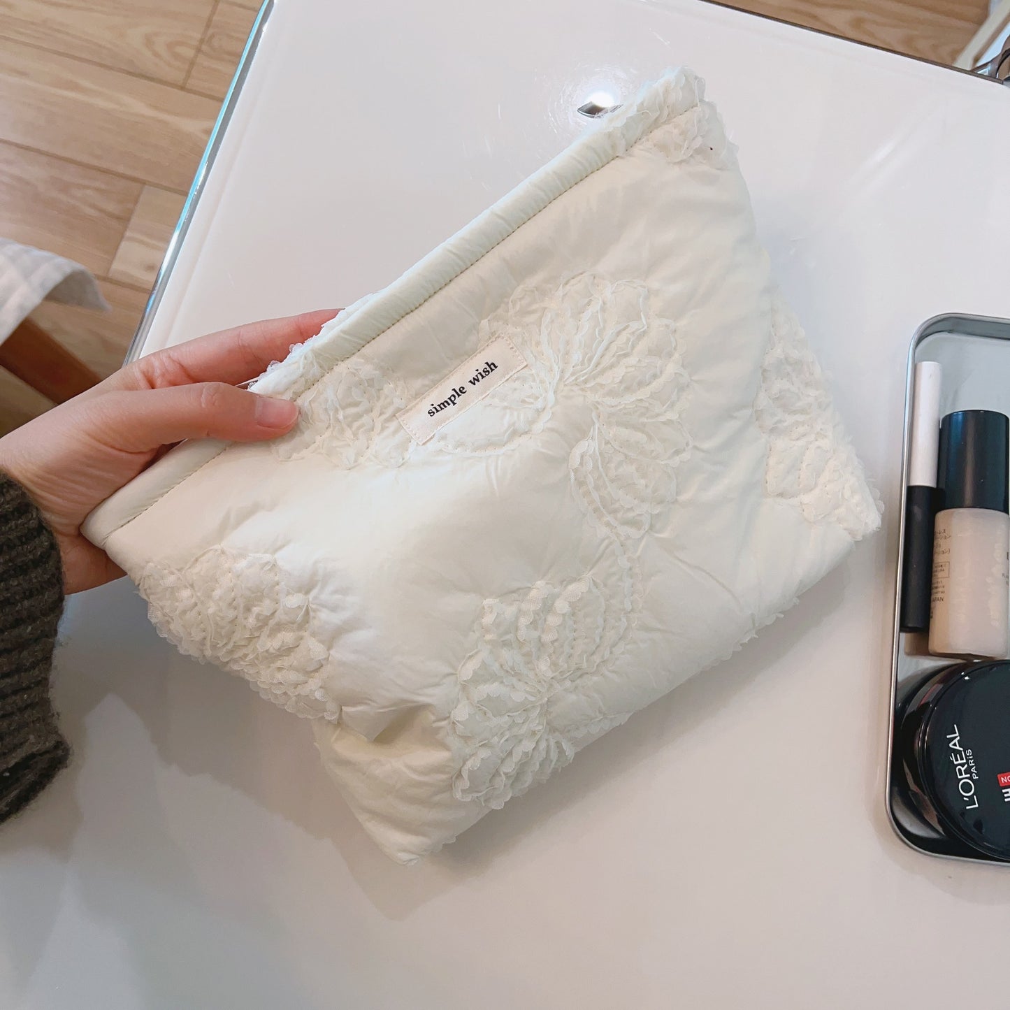 Women's Handbag Cosmetics Storage Bag Thick Soft