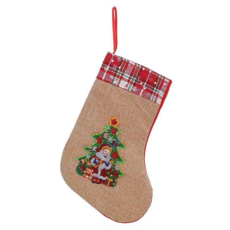 New Linen Christmas Glow Shaped Socks