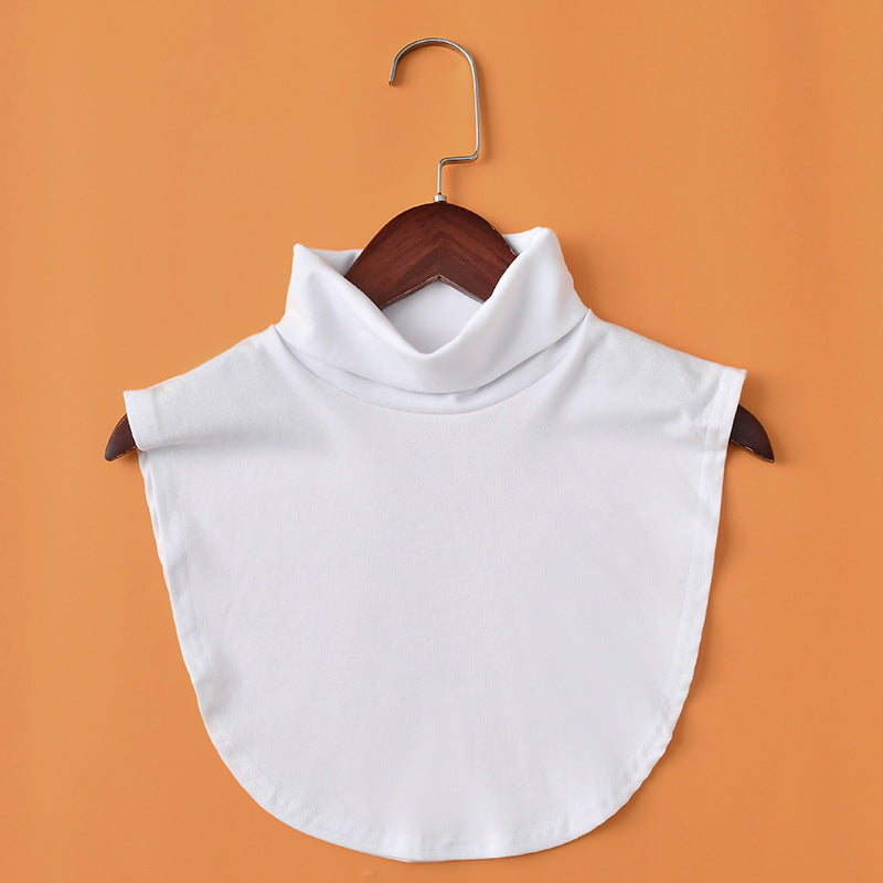 Wild thick decorative black and white fake high collar